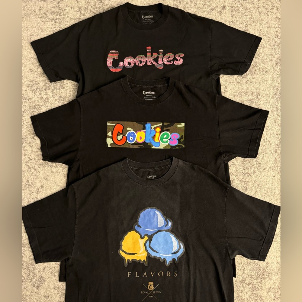 Men’s Cookies T-Shirt Size XL 100% Cotton